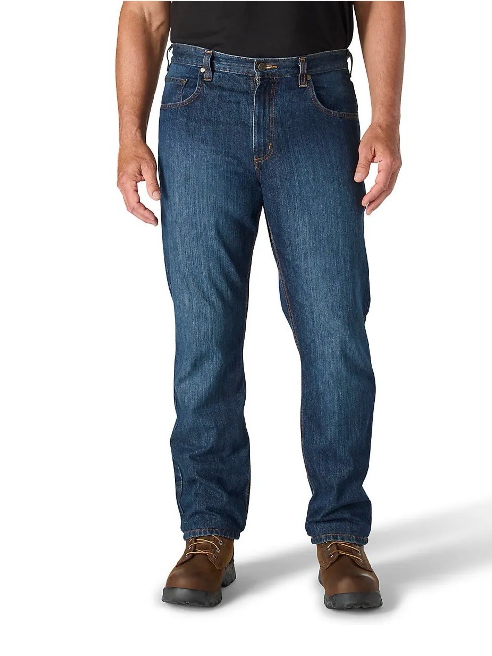 Men’s Carhartt‎ Dark Wash Relaxed Jeans Workwear Heavy Duty Classic 34X30